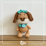 Blue green bow tie dog