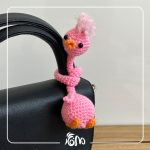 Pink knotted long neck goose