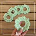 Pistachio green hair elastic