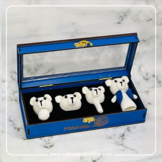 Bear four-piece stationery set box